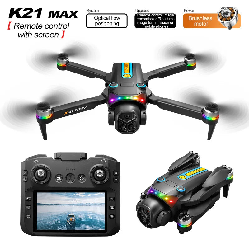 ZNLYRION Foldable Brushless RC Drone With Dual Cameras