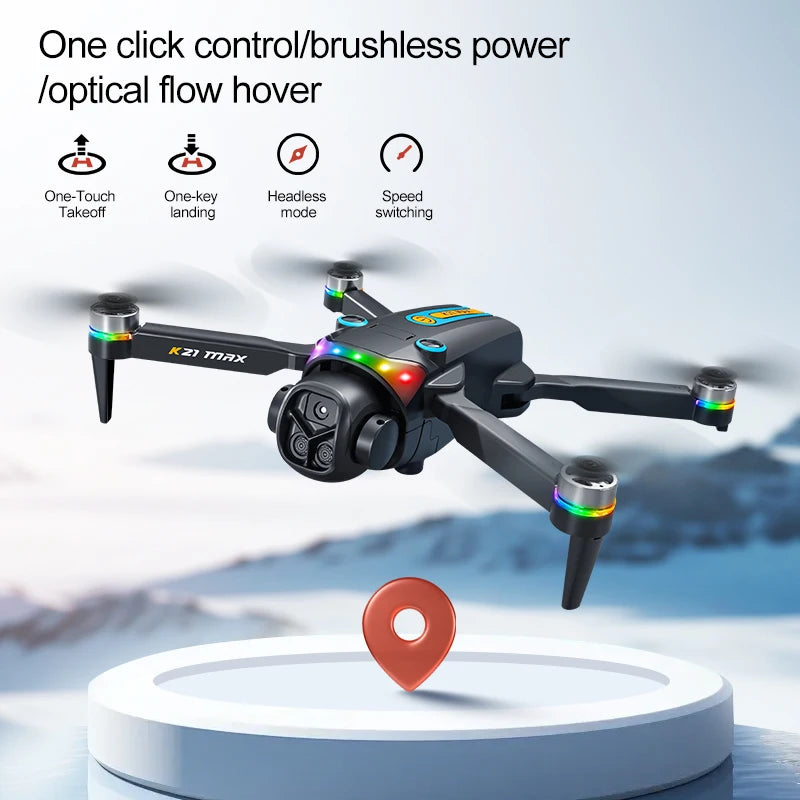 ZNLYRION Foldable Brushless RC Drone With Dual Cameras
