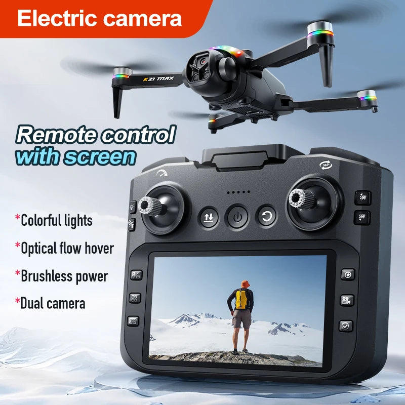 ZNLYRION Foldable Brushless RC Drone With Dual Cameras