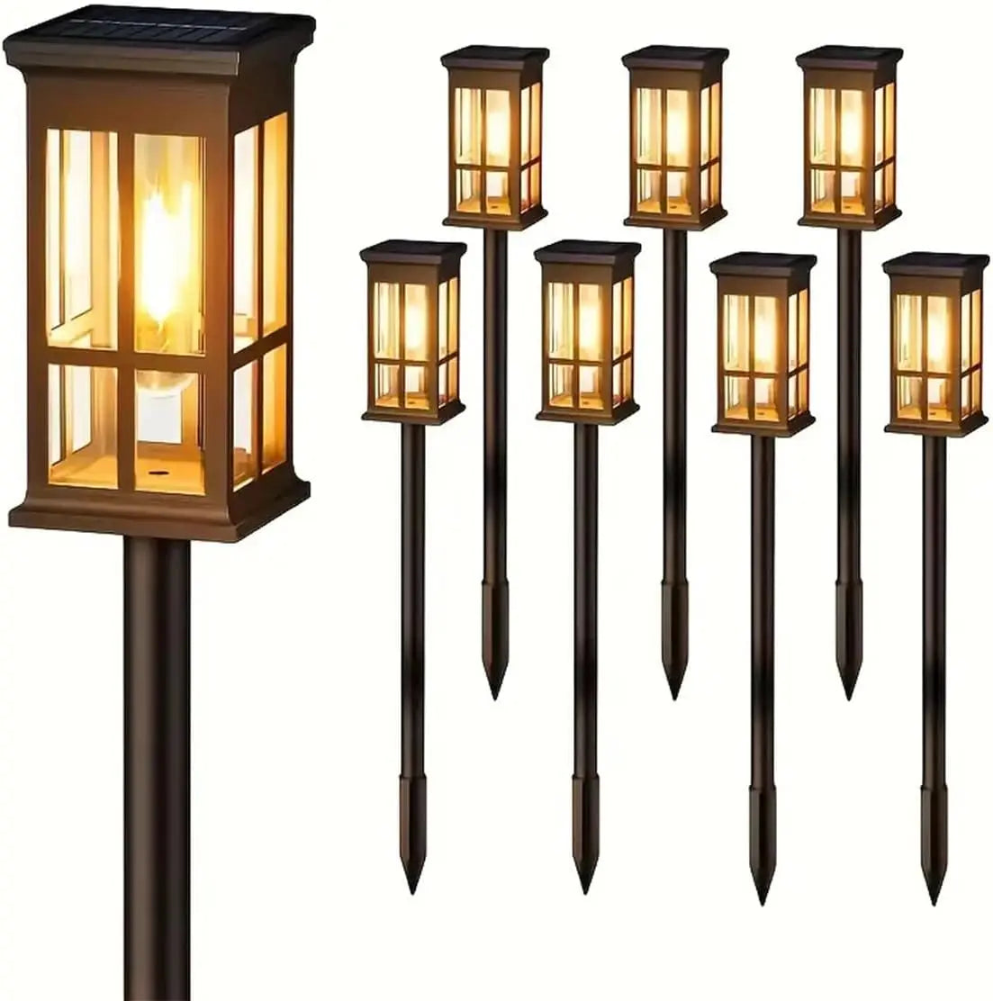 Solar Pathway Lights Waterproof LED Landscape Lighting For Gardens