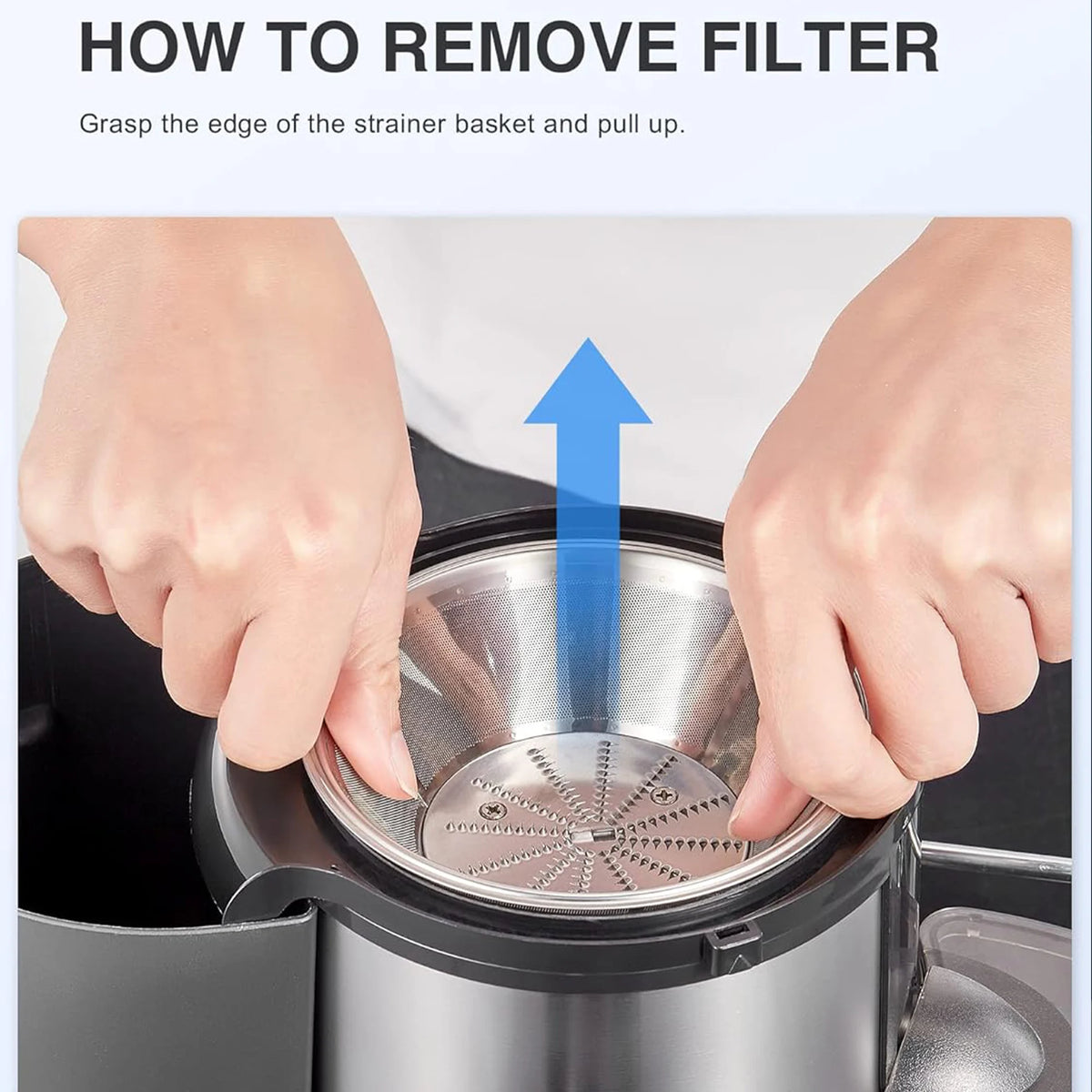 Automatic Juicer With Pulp Ejection for Fruits and Vegetables