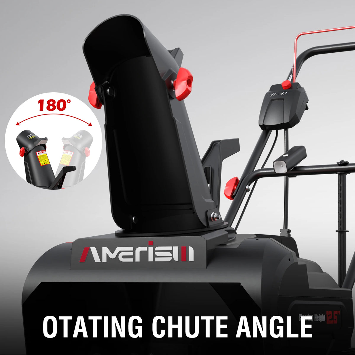 PowerSmart Electric Snow Blower With LED Light And Rotating Chute