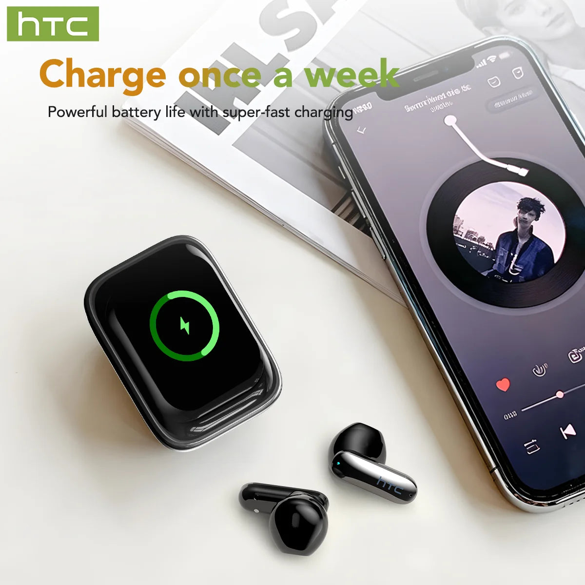 Wireless Bluetooth Earbuds With Noise Cancelling And AI Translation Features