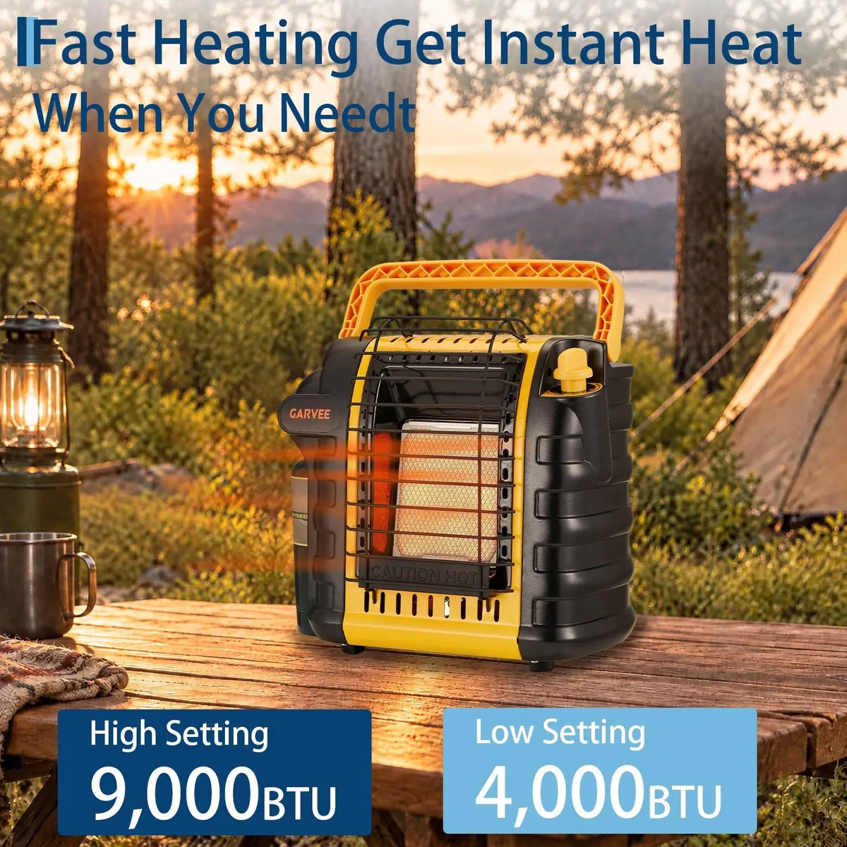 Anixol 9000 BTU Portable Propane Space Heater With Ods Protection