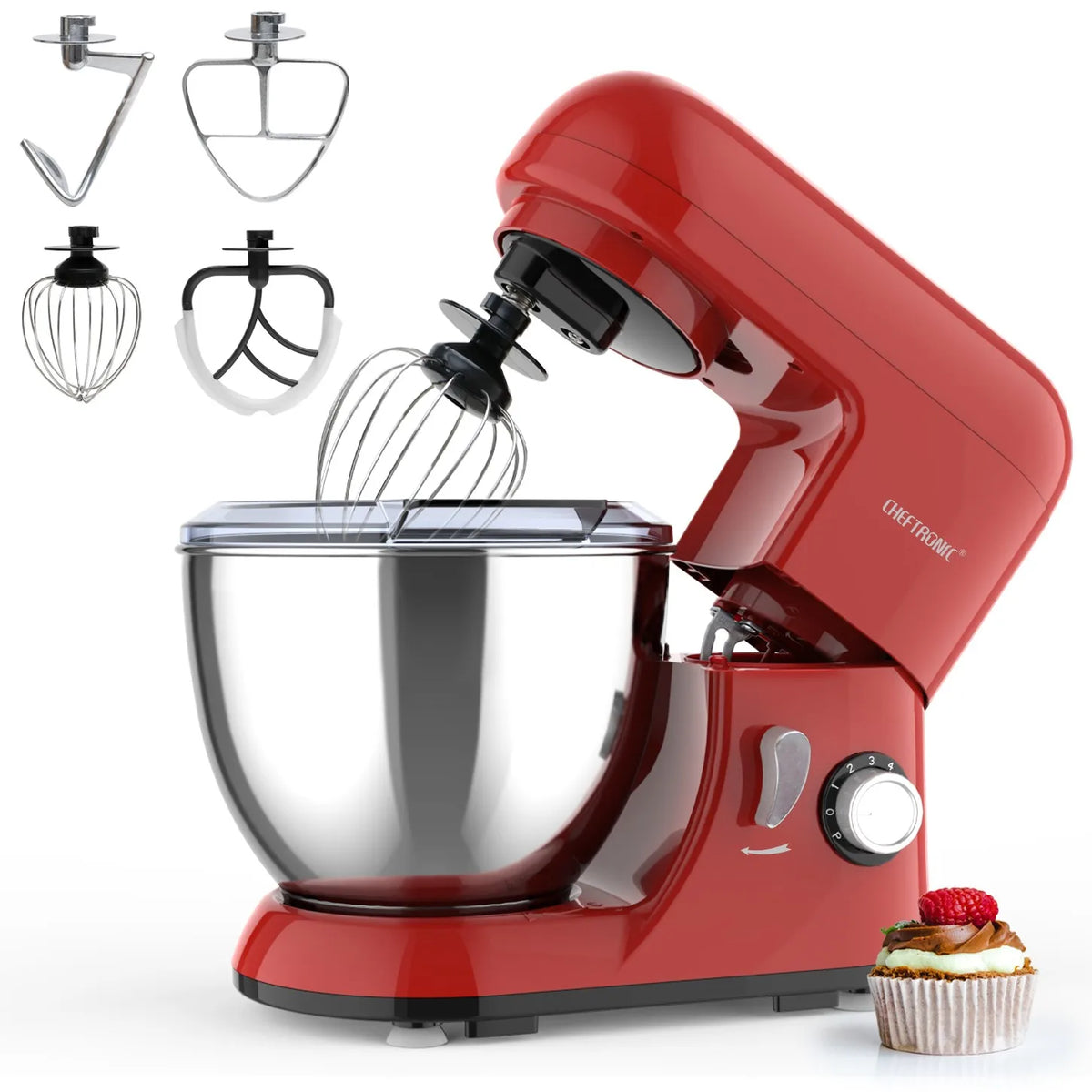 Tilt Head Electric Stand Mixer Includes Kitchen Baking Accessory Pack