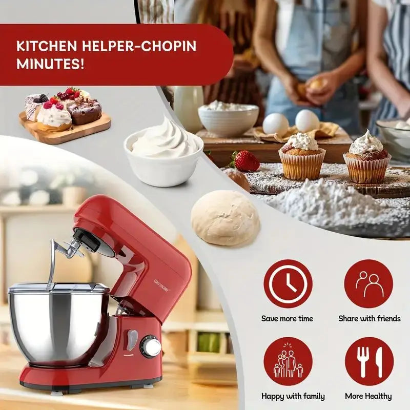 Tilt Head Electric Stand Mixer Includes Kitchen Baking Accessory Pack