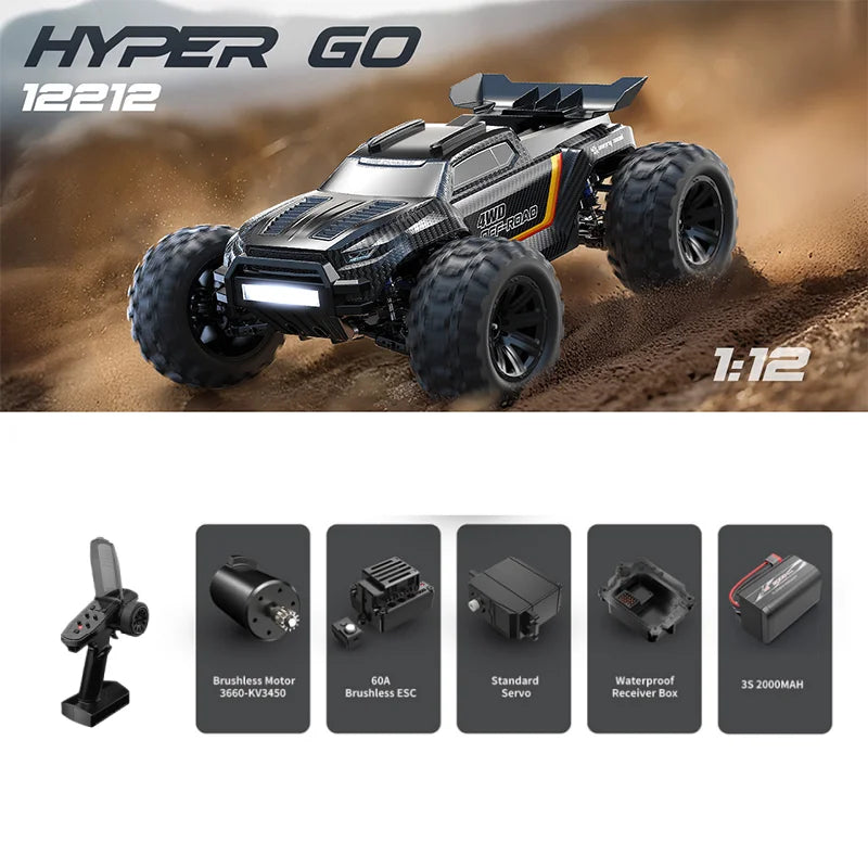 Jyscend MJX Hyper Go Brushless 4WD Remote Control Monster Truck