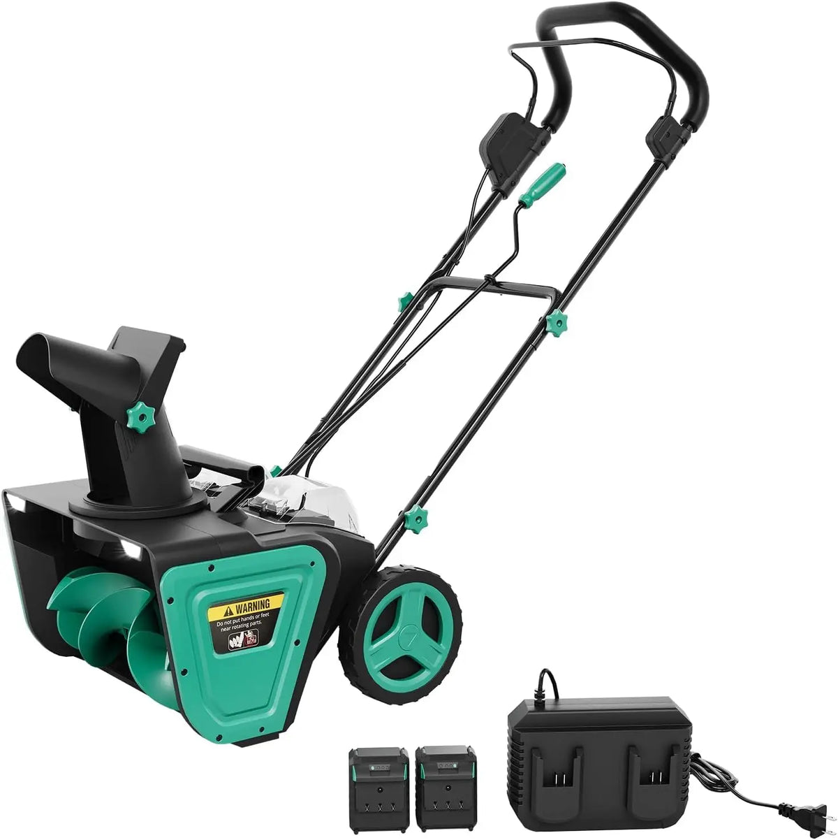 Electric Corded Snow Blower With Adjustable Chute And Safety Lock