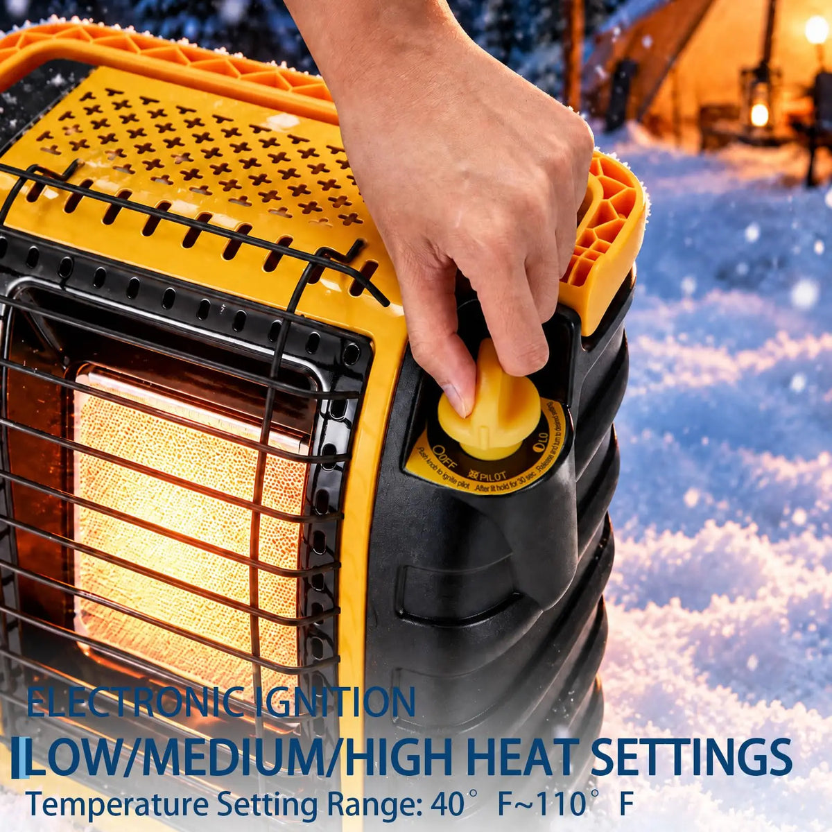 Anixol 9000 BTU Portable Propane Space Heater With Ods Protection