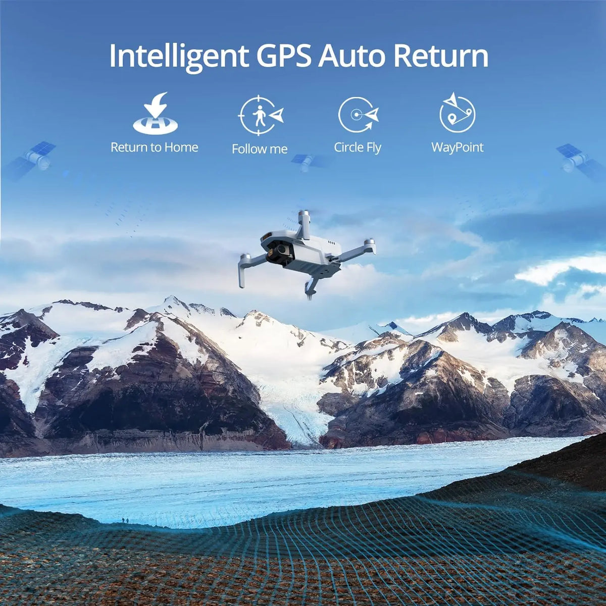 Potensic ATOM SE GPS Camera Drone With Auto Return