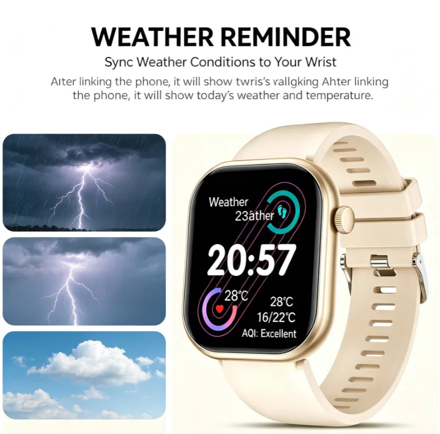 ERUN Bluetooth Calling Smartwatch Fitness Tracking For Android And iPhone