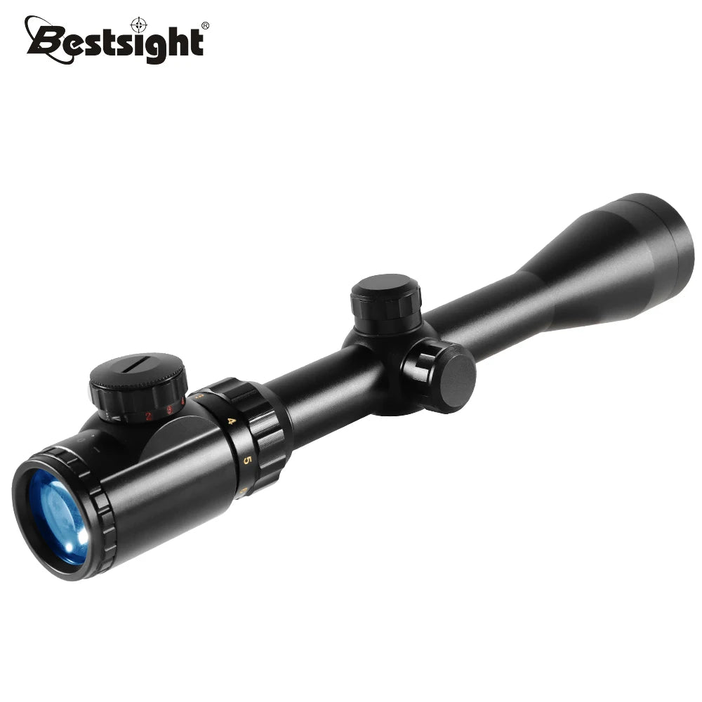 Nabila Illuminated Hunting Rifle Scope With Mounts Mil Dot Optic