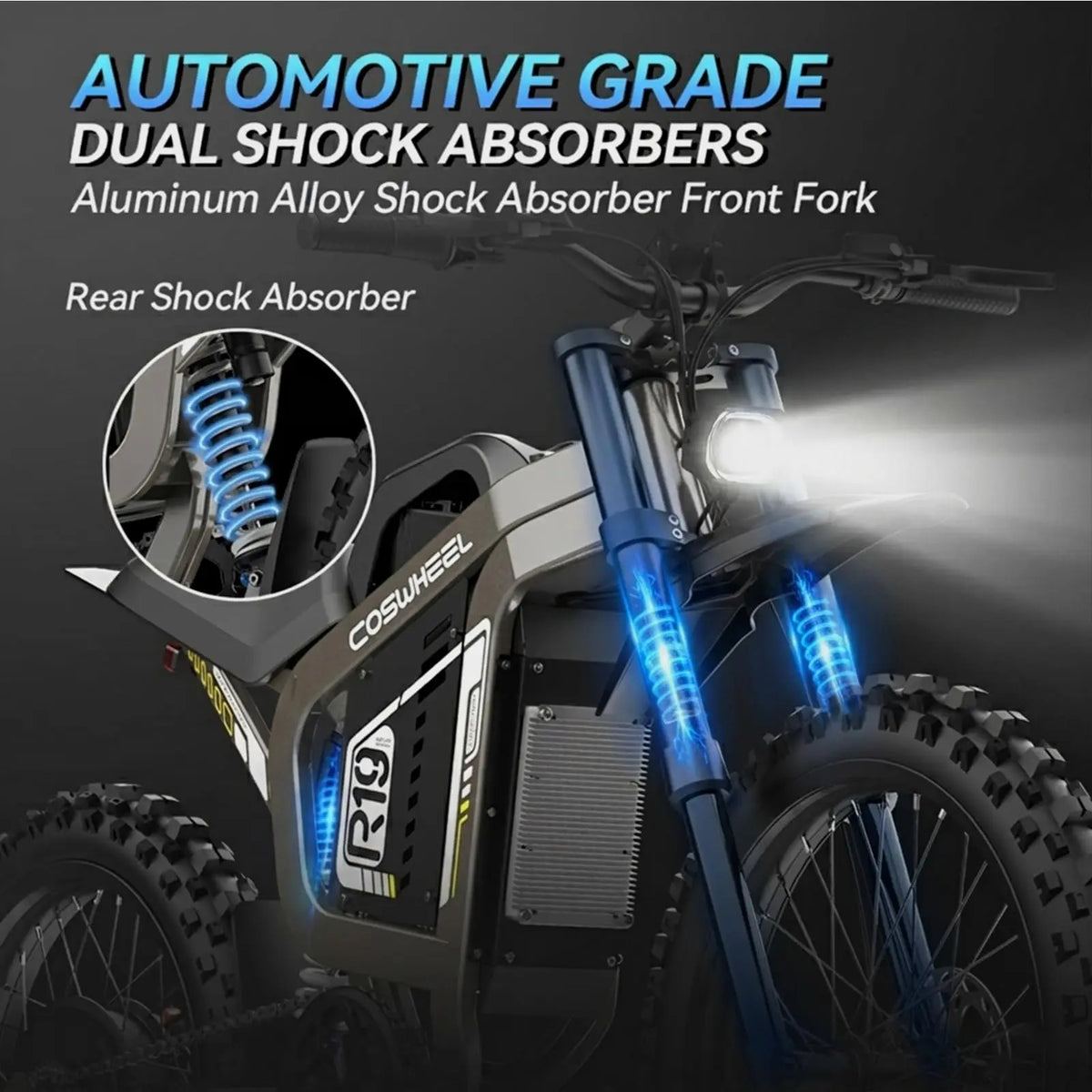 SLDBK 9000W Off Road Electric Motorcycle 72V 40Ah Battery
