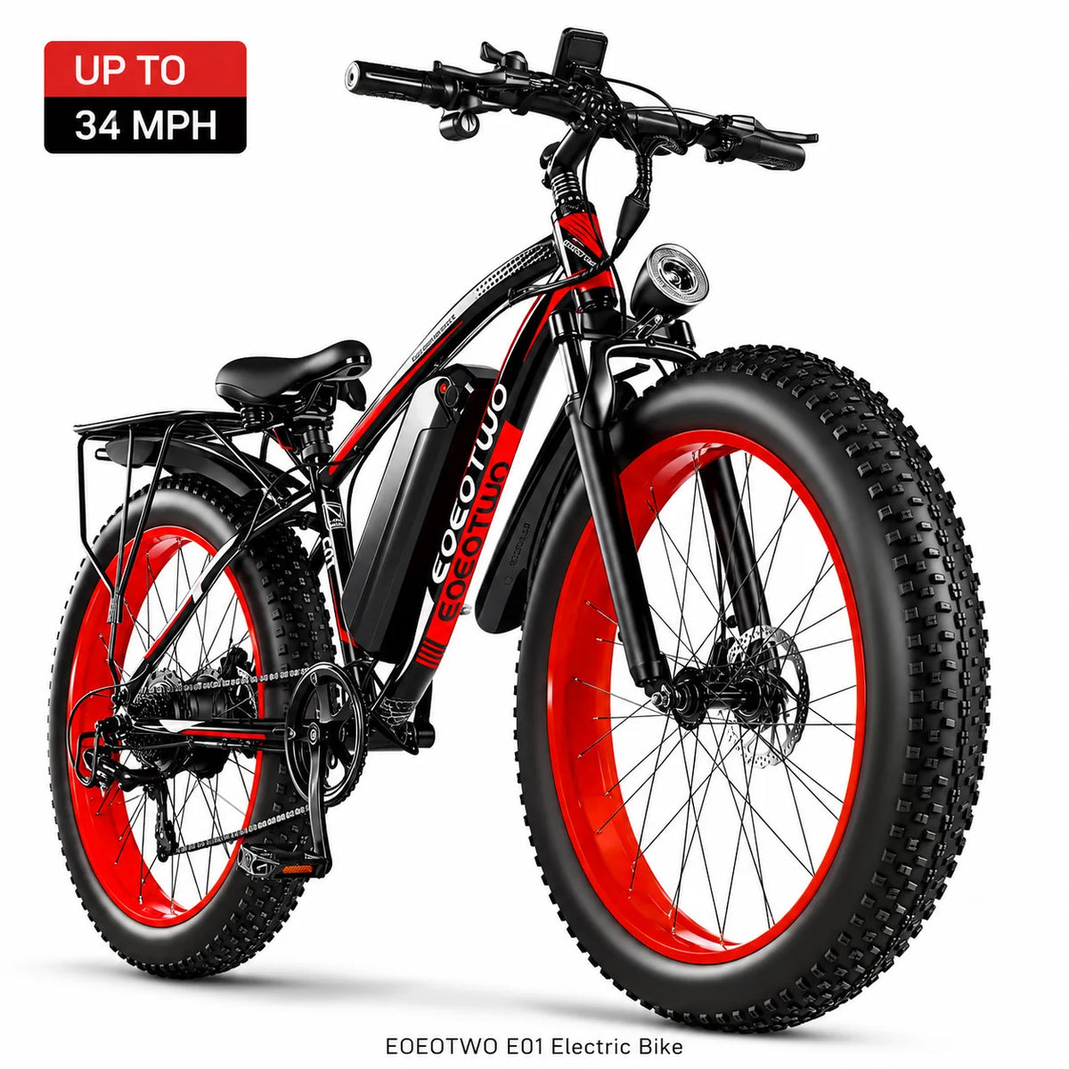 EOEOTWO Electric Fat Tire Bike For Adults Smooth Riding Experience