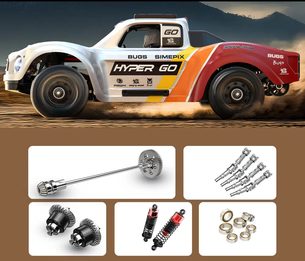 HYPER GO Brushless 4WD Remote Control Off Road Racing Truck