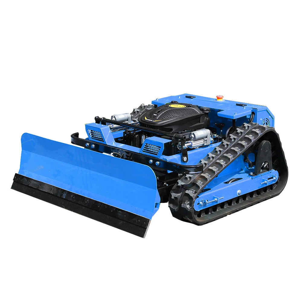 MASENTER Remote Control Crawler Lawn Mower With Snow Plow