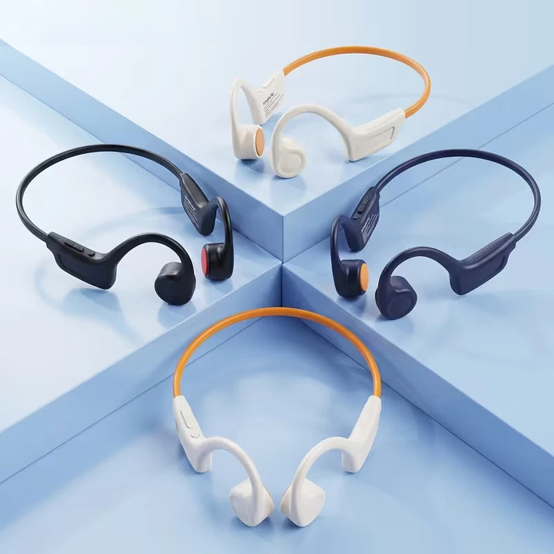 Open Ear Bone Conduction Wireless Sports Headphones With Microphone