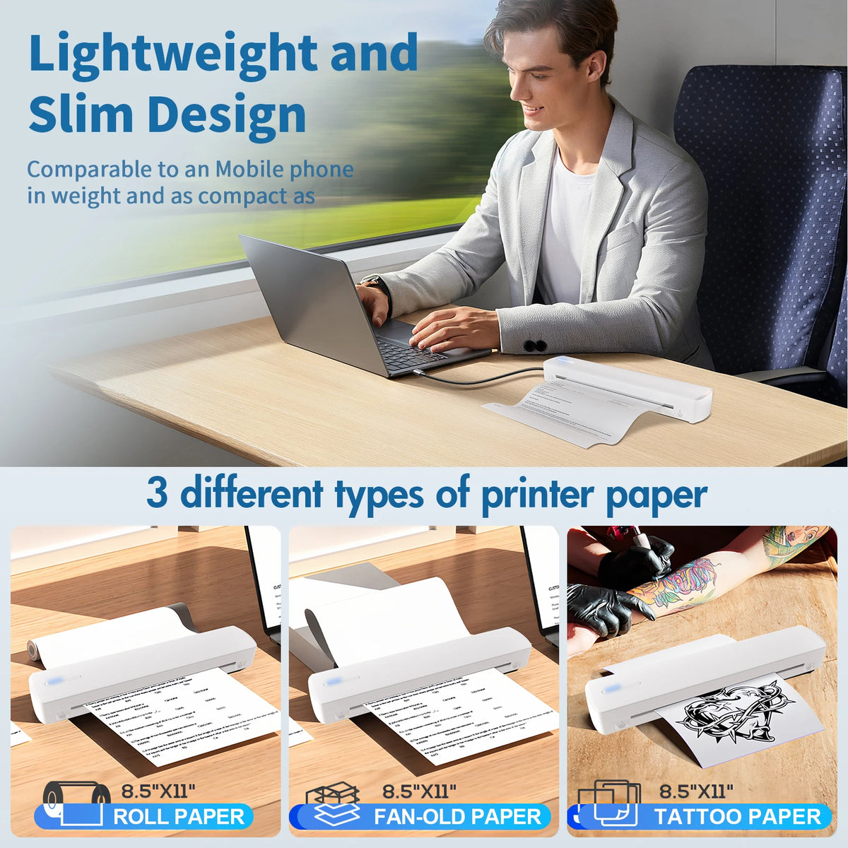 TakeYou Wireless Inkless Thermal Printer For Mobile Devices