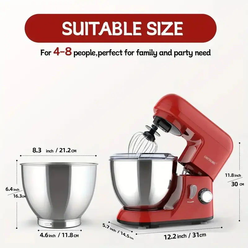 Tilt Head Electric Stand Mixer Includes Kitchen Baking Accessory Pack