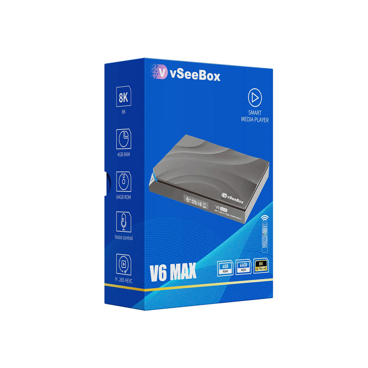 vSeeBox V6 Max Android 8K Streaming Player Voice Control