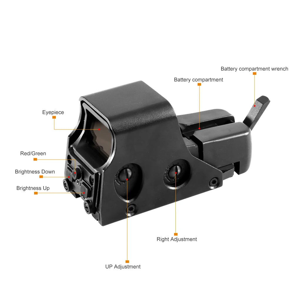 Bestsight Holographic Reflex Rifle Sight Scope With Dot Reticle