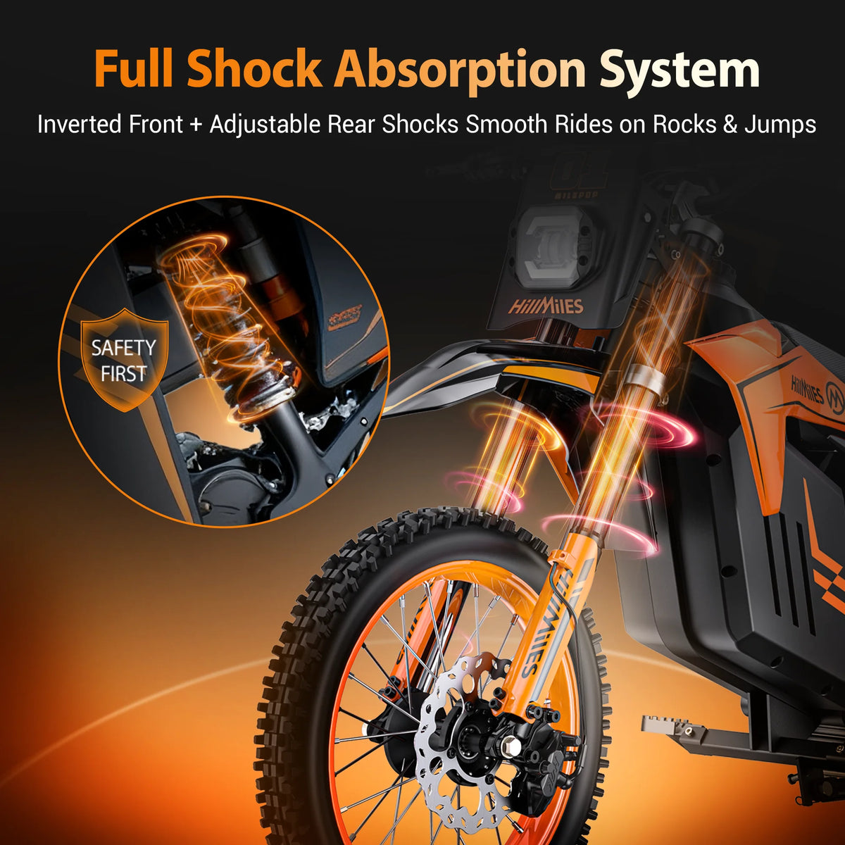 ENGWE Electric Dirt Bike With Dual Suspension And Hydraulic Brakes