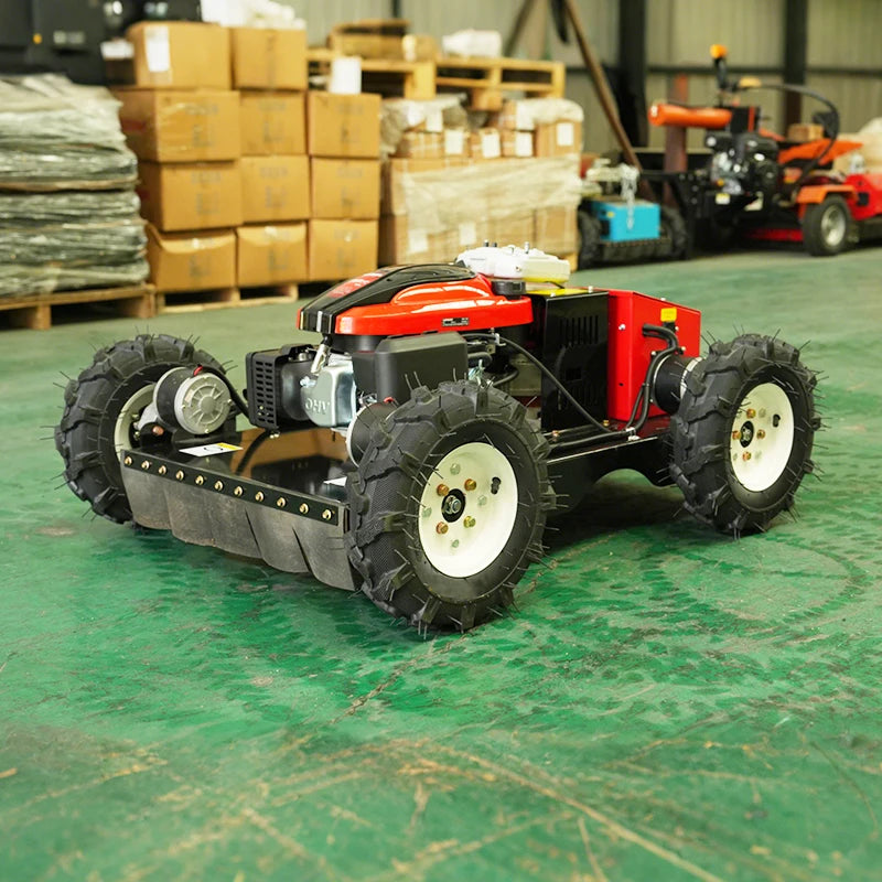 Self Powered Robotic Lawn Mower for Farm Garden Landscaping