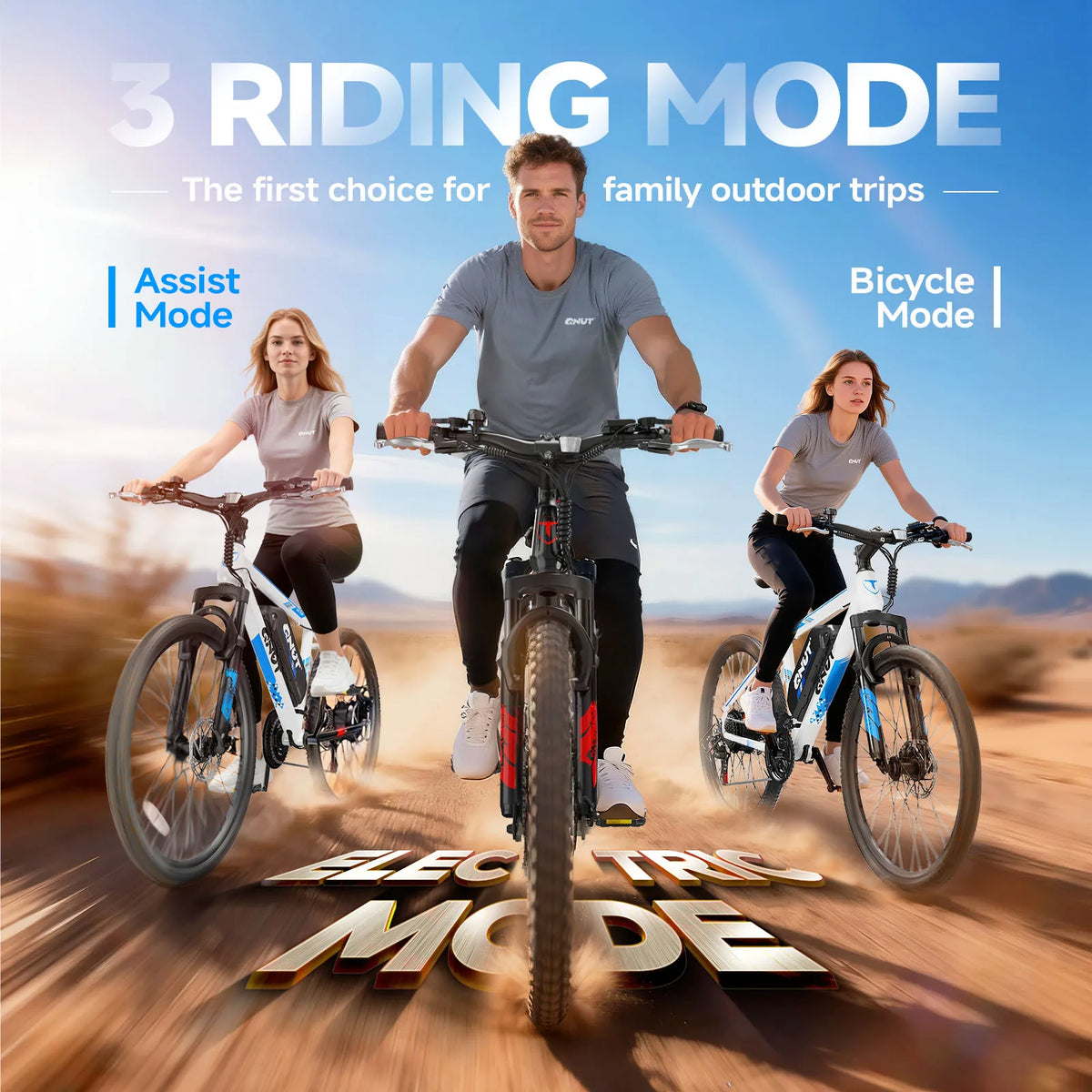QNUT Victor 3.0 750W Electric Mountain Bike With Front Suspension