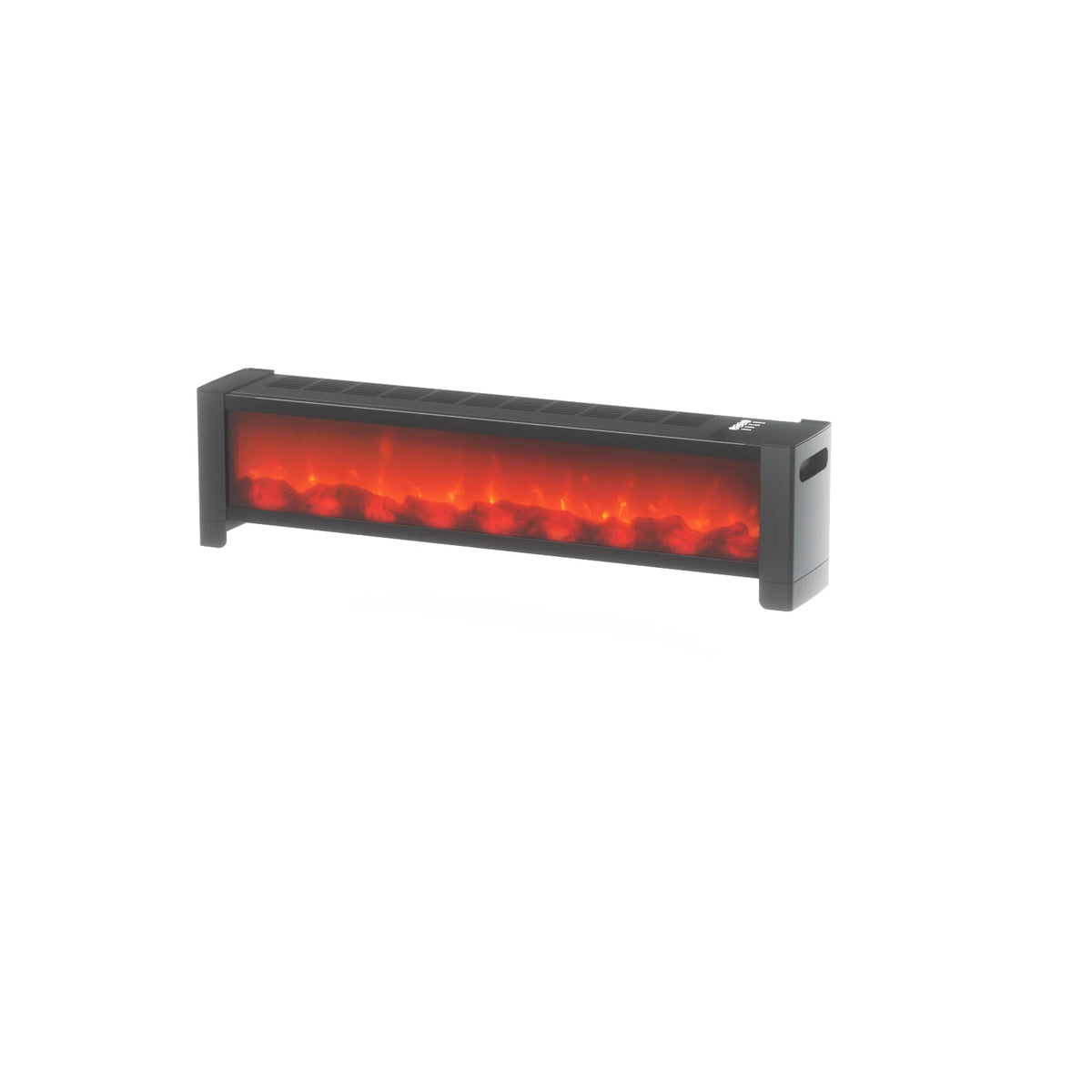 Electric Baseboard Fireplace Heater With Realistic LED Flame Effect Timer