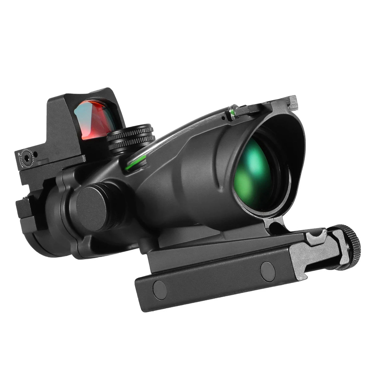 Nabila Adjustable Tactical Rifle Scope With Red Dot Sight
