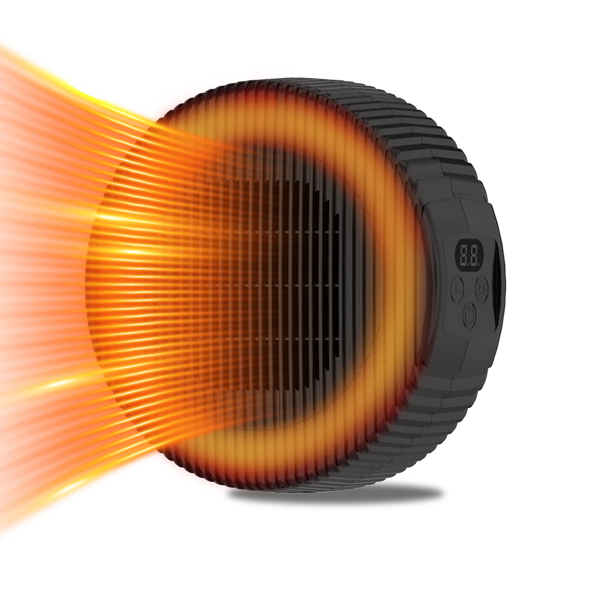 Portable Plug In Electric Space Heater With Timer And Thermostat