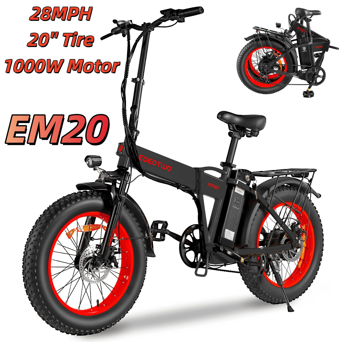 EOEOTWO Electric Fat Tire Bike For Adults Smooth Riding Experience