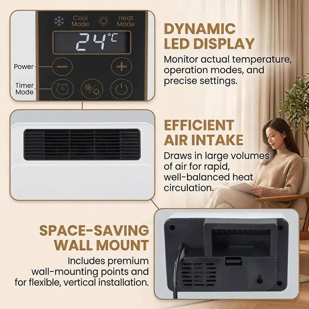 Mini Split Wall Air Conditioner And Heater For Home Comfort