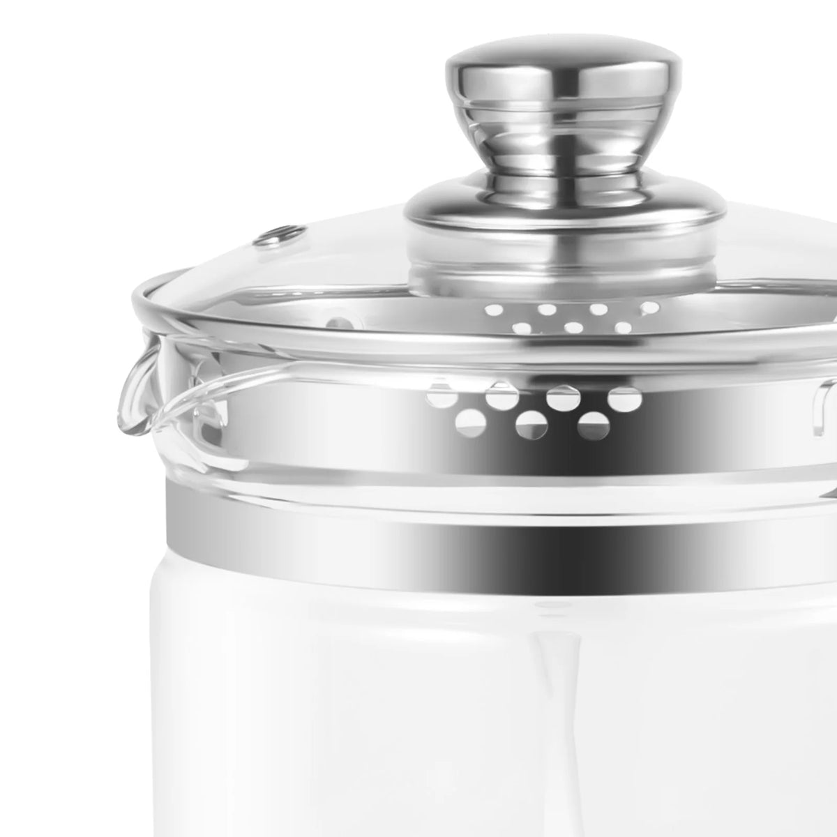 Multifunctional Electric Glass Kettle With Tea Infuser And Steamer