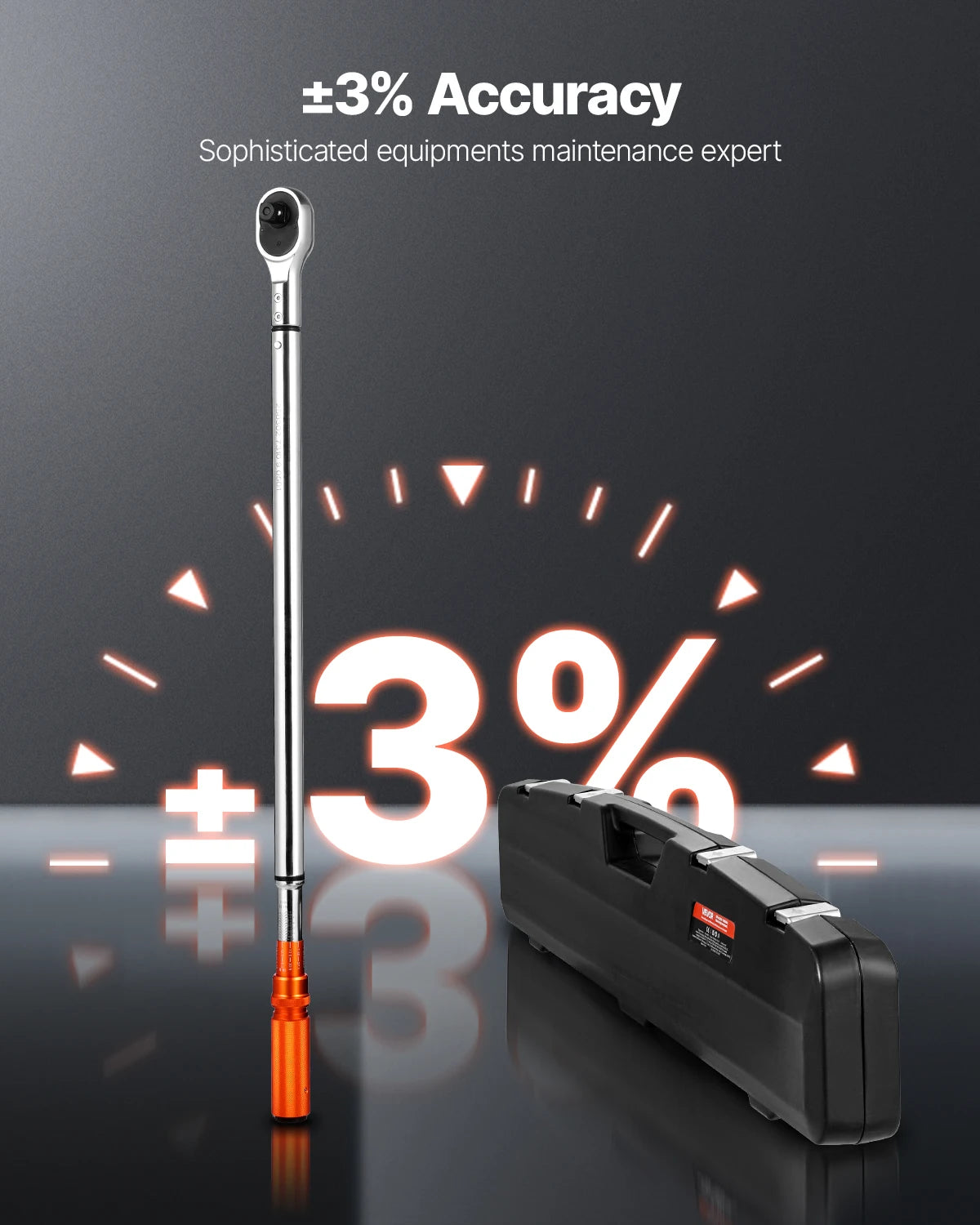 SucceBuy Dual Direction Click Torque Wrench Set for Auto Repair
