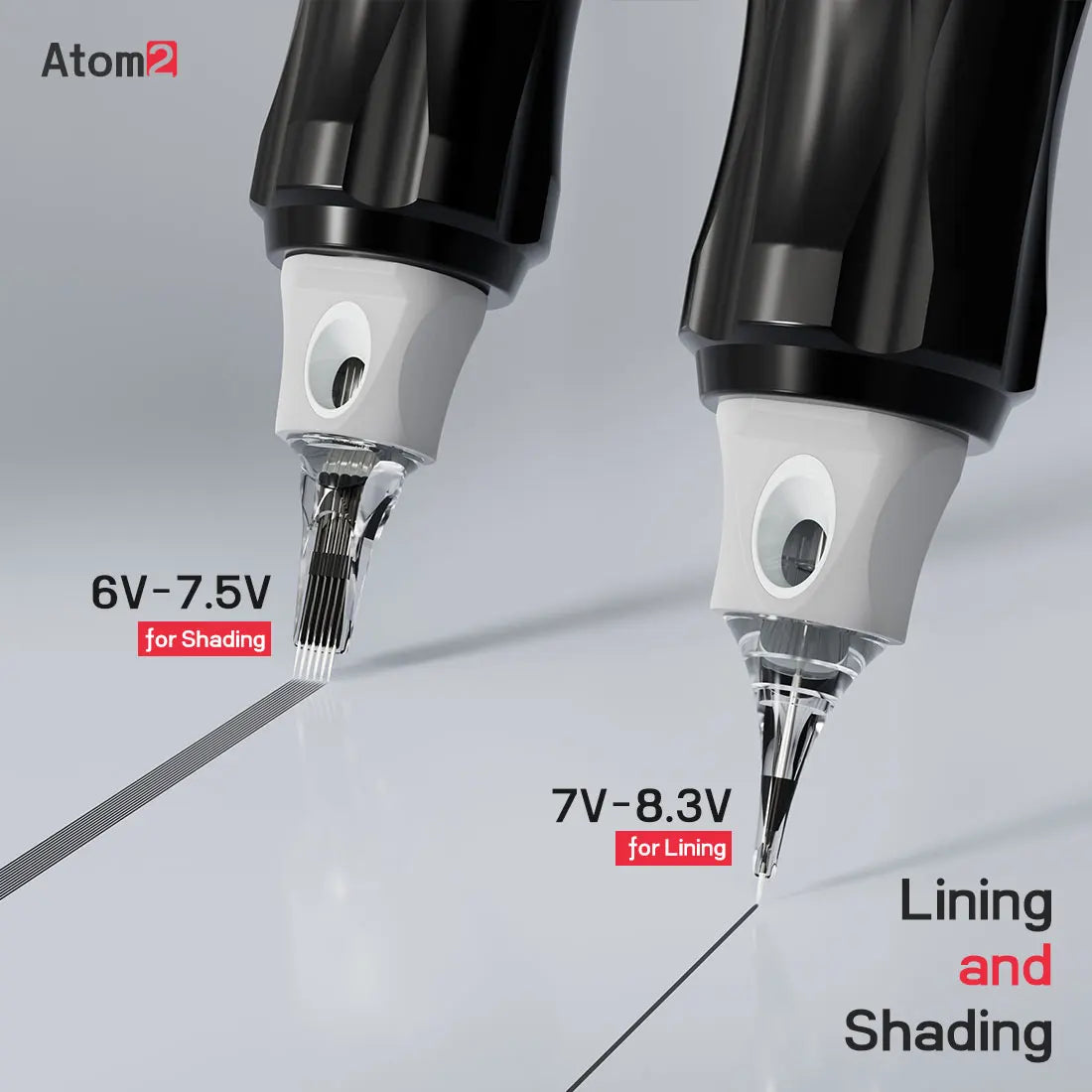 Dragonhawk Atom2 Wireless PMU Tattoo Pen With Five Preset Modes