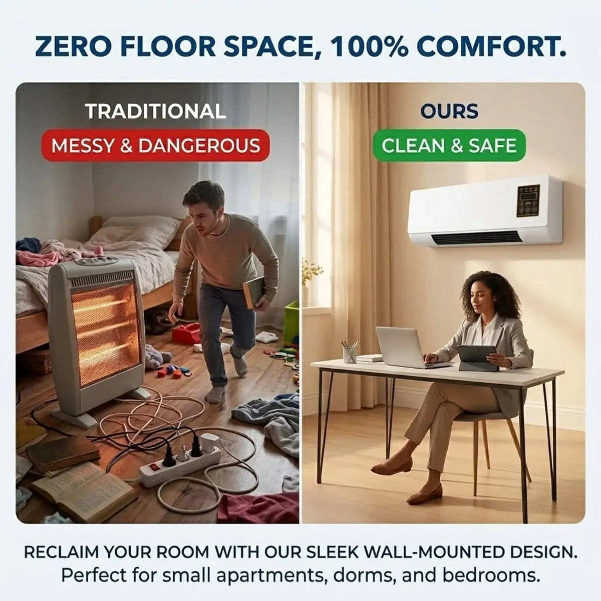 Mini Split Wall Air Conditioner And Heater For Home Comfort