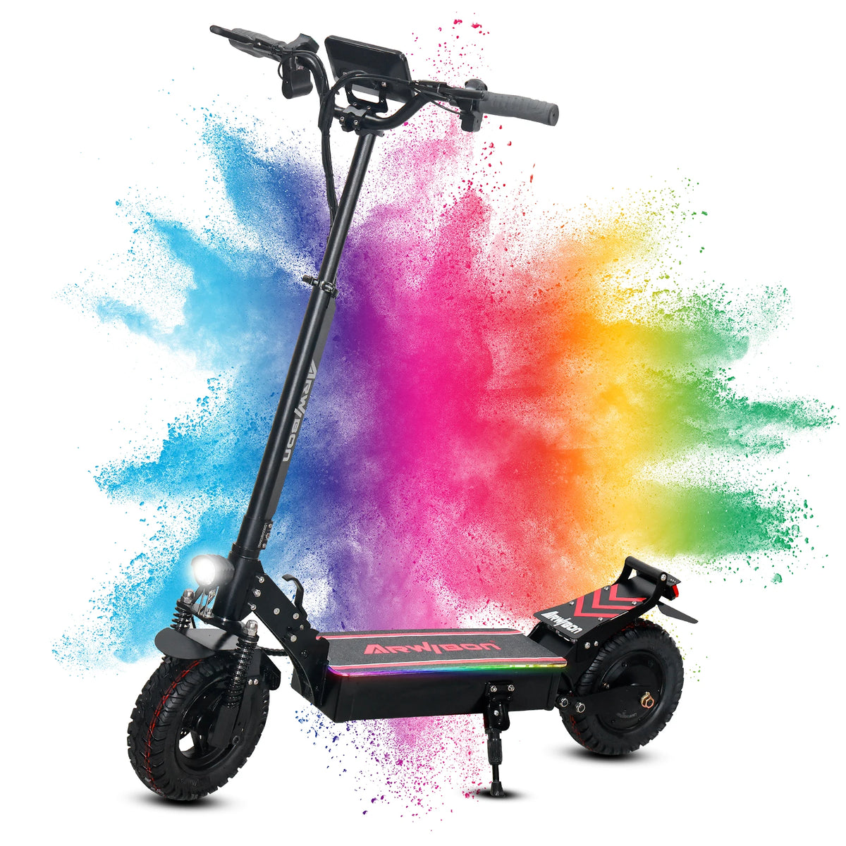 Arwibon Q30 Adult Electric Scooter With Folding Off Road Design