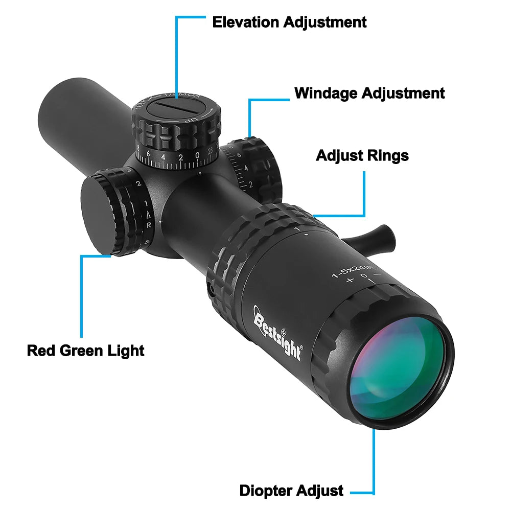 Bestsight Illuminated Tactical Rifle Scope For Hunting Precision