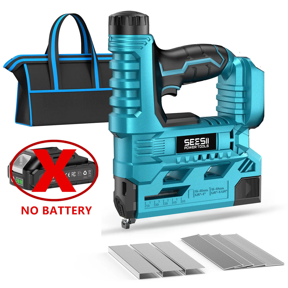 SEESII Cordless Brad Nailer And Stapler For Furniture Projects