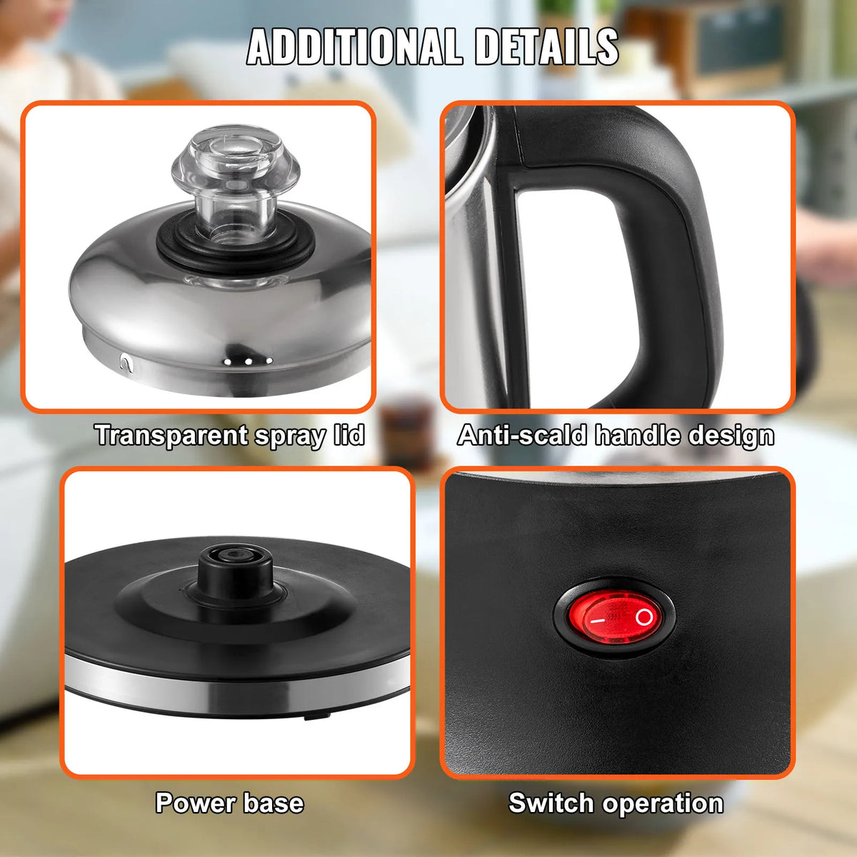 SucceBuy Electric Percolator Coffee Maker With Automatic Keep Warm Function