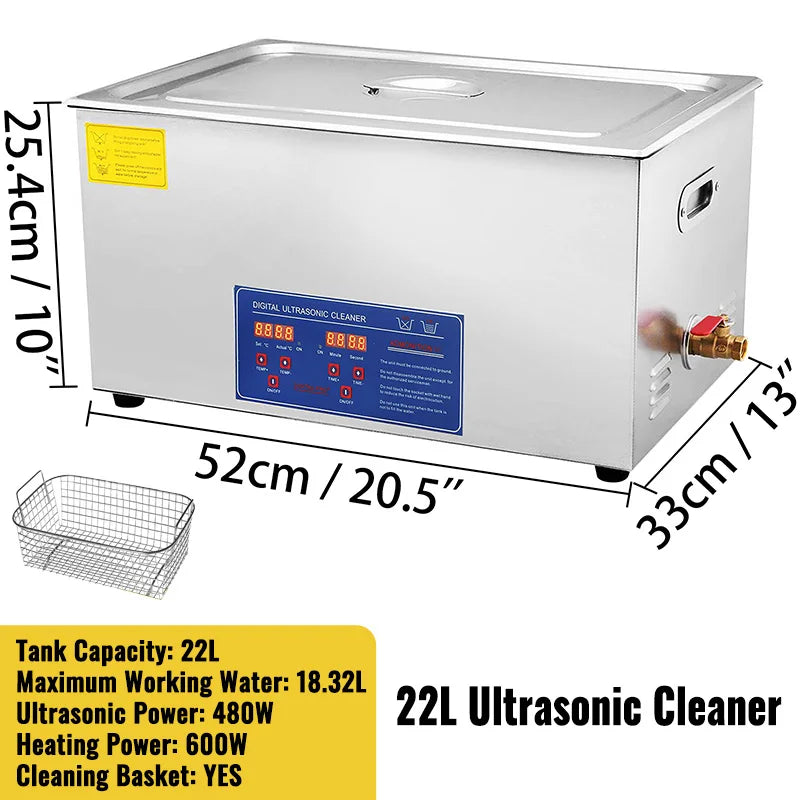 SucceBuy Portable Ultrasonic Cleaner For Household Dishwashing