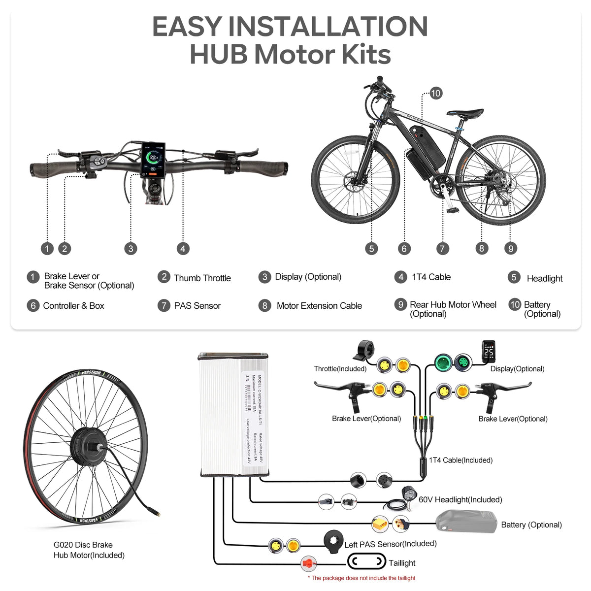 Bafang Brushless Rear Hub Motor For Cassette Wheel Drive