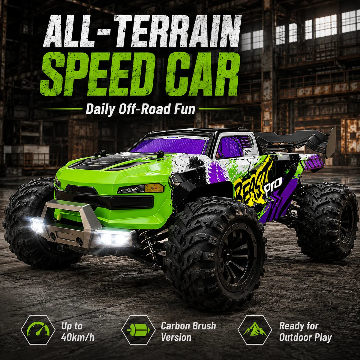 ZNLYRION Off Road RC Buggy Four Wheel Drive Racing Truck
