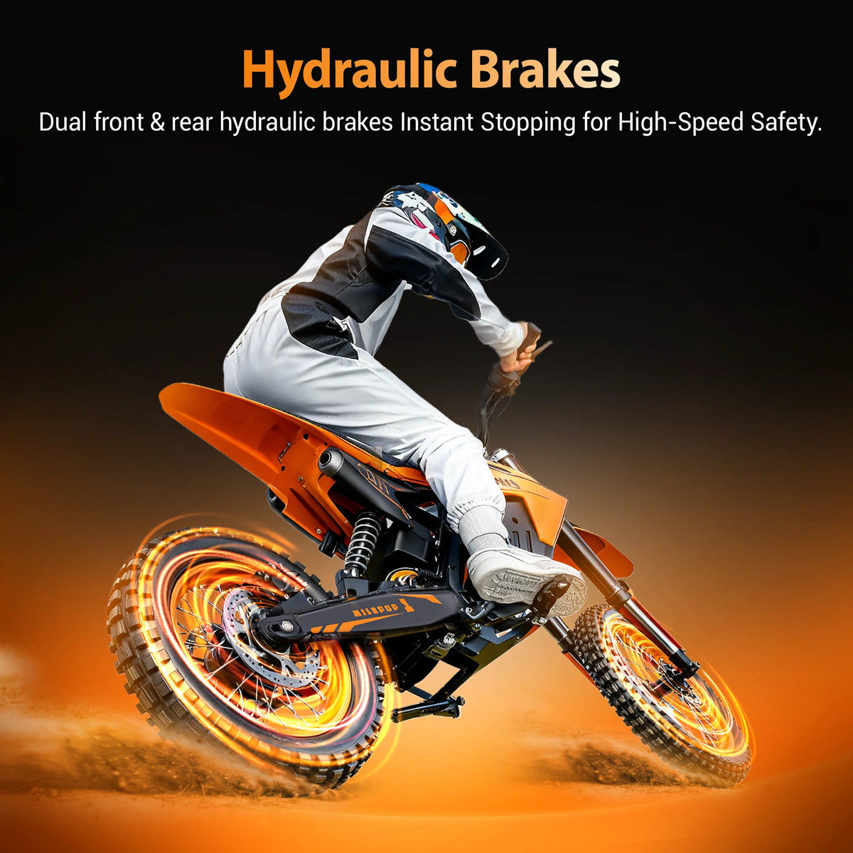 ENGWE Electric Dirt Bike With Dual Suspension And Hydraulic Brakes