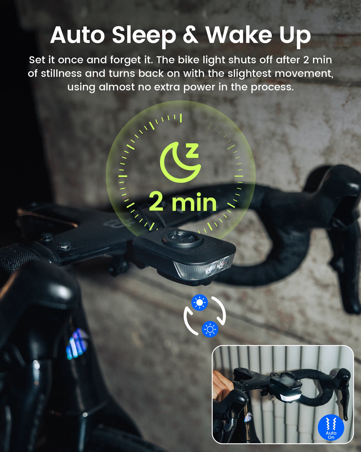 RAVEMEN FR500 Rechargeable Bicycle LED Headlight With GPS Mount