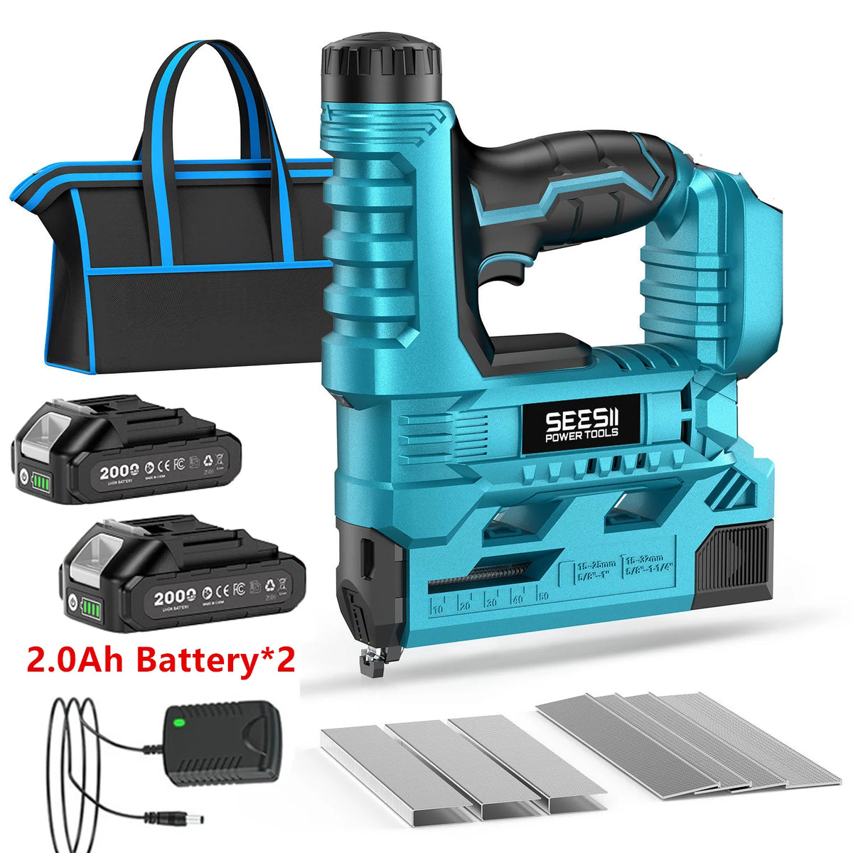 SEESII Cordless Brad Nailer And Stapler For Furniture Projects