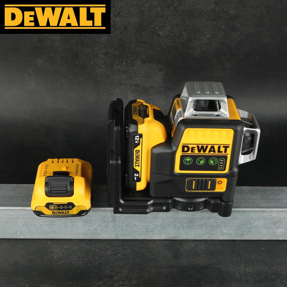 DEWALT DW089LG Cordless Cross Line Self Leveling Professional Laser Tool