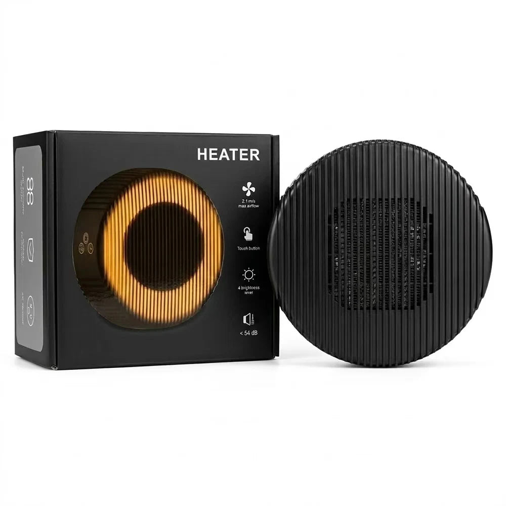 Portable Plug In Electric Space Heater With Timer And Thermostat