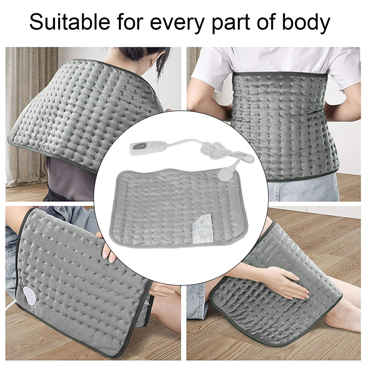 Electric Heating Pad With Smart Timer And Fast Even Heating